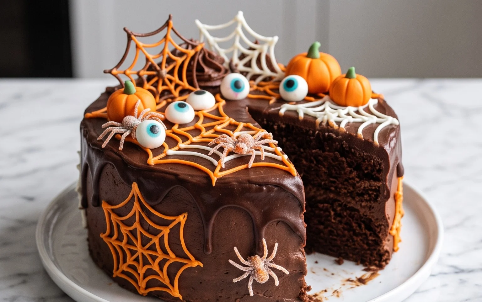 Gâteau d&rsquo;Halloween : photos et tutoriels terrifiants